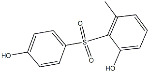 2',4-Dihydroxy-6'-methyl[sulfonylbisbenzene] Struktur