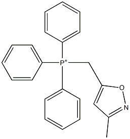 [(3-Methyl-5-isoxazolyl)methyl]triphenylphosphonium Struktur