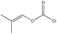 Chloroformic acid 2-methyl-1-propenyl ester Struktur