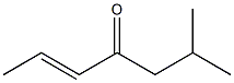 (E)-2-Methyl-5-heptene-4-one Struktur