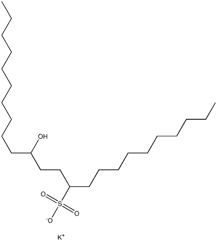 14-Hydroxytetracosane-11-sulfonic acid potassium salt Struktur