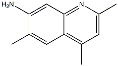 2,4,6-Trimethylquinolin-7-amine Struktur