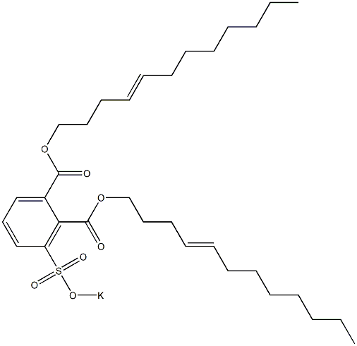 3-(Potassiosulfo)phthalic acid di(4-dodecenyl) ester Struktur