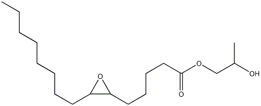 6,7-Epoxypentadecanoic acid 2-hydroxypropyl ester Struktur