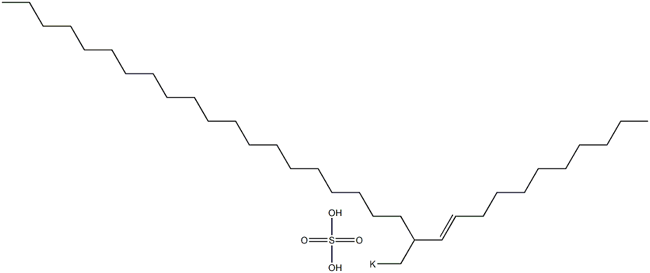 Sulfuric acid 2-(1-undecenyl)docosyl=potassium ester salt Struktur