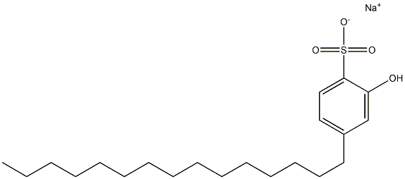 2-Hydroxy-4-pentadecylbenzenesulfonic acid sodium salt Struktur