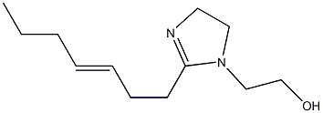 1-(2-Hydroxyethyl)-2-(3-heptenyl)-2-imidazoline Struktur