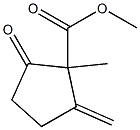 1-Methyl-2-methylene-5-oxocyclopentane-1-carboxylic acid methyl ester Struktur