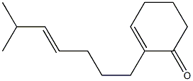 2-[(E)-6-Methyl-4-heptenyl]-2-cyclohexen-1-one Struktur