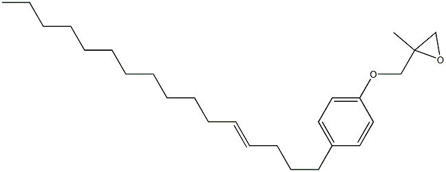 4-(4-Hexadecenyl)phenyl 2-methylglycidyl ether Struktur