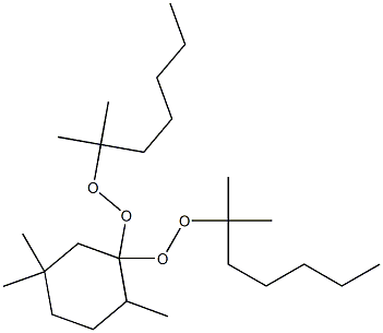 2,5,5-Trimethyl-1,1-bis(1,1-dimethylhexylperoxy)cyclohexane Struktur