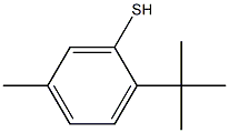 2-tert-Butyl-5-methylbenzenethiol Struktur