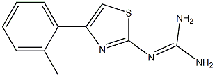 2-[4-(2-Methylphenyl)thiazole-2-yl]guanidine Struktur