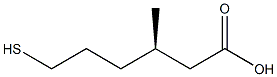 [R,(+)]-6-Mercapto-3-methylhexanoic acid Struktur