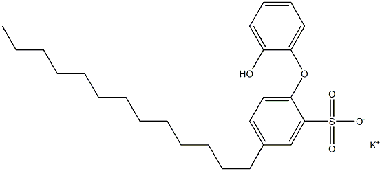 2'-Hydroxy-4-tridecyl[oxybisbenzene]-2-sulfonic acid potassium salt Struktur