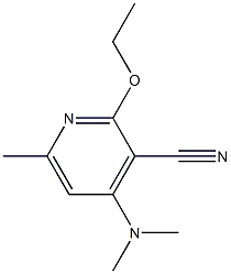 2-Ethoxy-4-(dimethylamino)-6-methylpyridine-3-carbonitrile Struktur