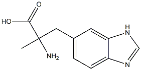 3-(5-Benzimidazolyl)-2-methyl-DL-alanine Struktur