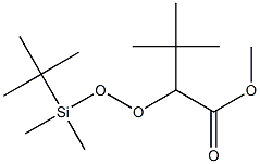 3,3-Dimethyl-2-[(tert-butyldimethylsilyl)peroxy]butyric acid methyl ester Struktur