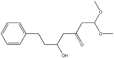 5-Hydroxy-1,1-dimethoxy-7-phenyl-3-heptanone Struktur