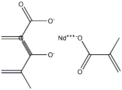 Trimethacrylic acid neodymium(III) salt Struktur