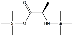 (R)-2-(Trimethylsilylamino)propanoic acid trimethylsilyl ester Struktur