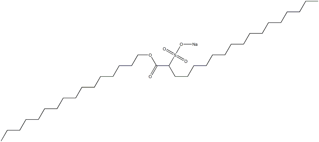 2-(Sodiosulfo)octadecanoic acid hexadecyl ester Struktur