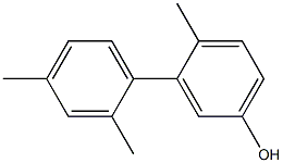 4-Methyl-3-(2,4-dimethylphenyl)phenol Struktur