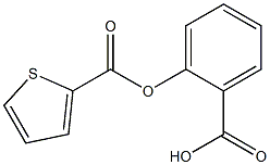 2-[(2-Thienylcarbonyl)oxy]benzoic acid Struktur