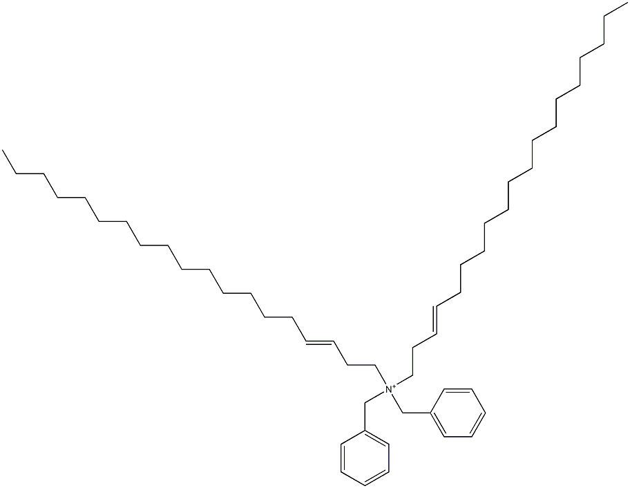 Di(3-nonadecenyl)dibenzylaminium Struktur