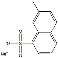 7,8-Dimethyl-1-naphthalenesulfonic acid sodium salt Struktur