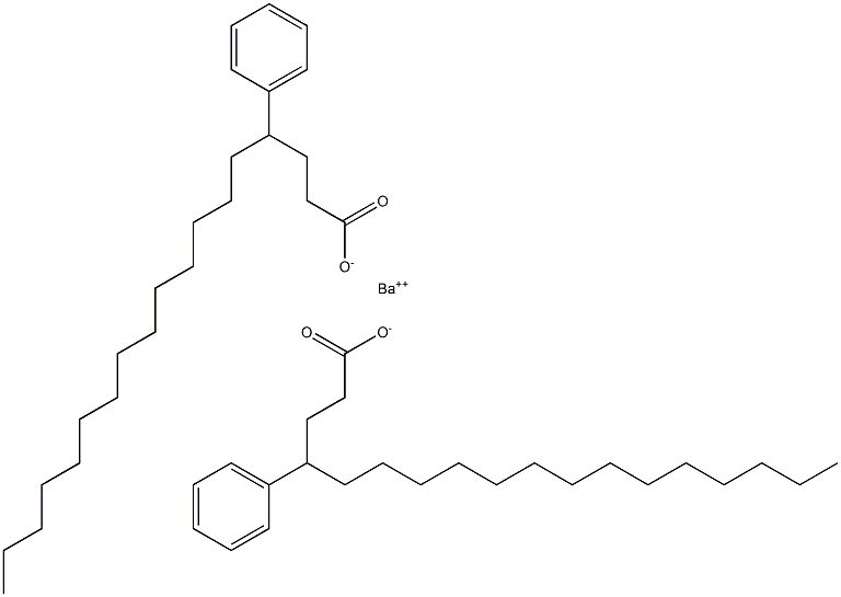 Bis(4-phenylstearic acid)barium salt Struktur