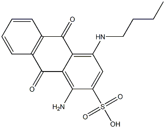 1-Amino-4-butylamino-9,10-dihydro-9,10-dioxo-2-anthracenesulfonic acid Struktur