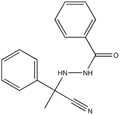 N'-(1-Cyano-1-phenylethyl)benzohydrazide Struktur