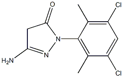 3-Amino-1-(3,5-dichloro-2,6-dimethylphenyl)-5(4H)-pyrazolone Struktur