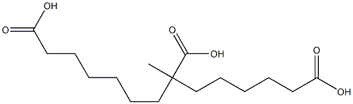 6-Methyl-1,6,12-dodecanetricarboxylic acid Struktur