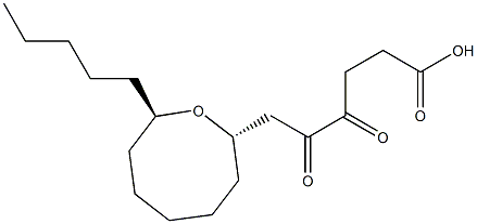 4,5-Dioxo-6-[[(2S,8R)-8-pentyloxocan]-2-yl]hexanoic acid Struktur