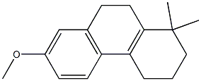 1,2,3,4,9,10-Hexahydro-7-methoxy-1,1-dimethylphenanthrene Struktur