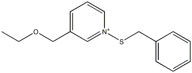 3-(Ethoxymethyl)-1-(benzylthio)pyridinium Struktur