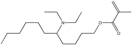 Methacrylic acid 5-(diethylamino)undecyl ester Struktur