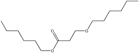 3-Hexyloxypropionic acid hexyl ester Struktur