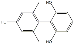 2',6'-Dimethyl-1,1'-biphenyl-2,4',6-triol Struktur