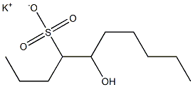 5-Hydroxydecane-4-sulfonic acid potassium salt Struktur