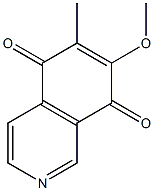 6-Methyl-7-methoxyisoquinoline-5,8-dione Struktur