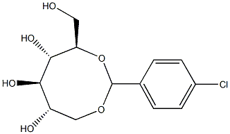 1-O,5-O-(4-Chlorobenzylidene)-D-glucitol Struktur