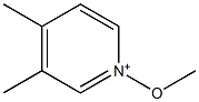 3,4-Dimethyl-1-methoxypyridin-1-ium Struktur