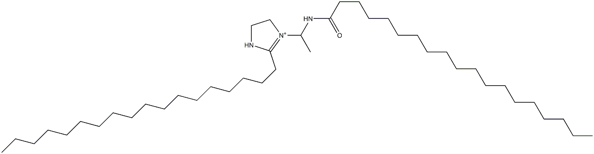 1-[1-(Nonadecanoylamino)ethyl]-2-octadecyl-1-imidazoline-1-ium Struktur