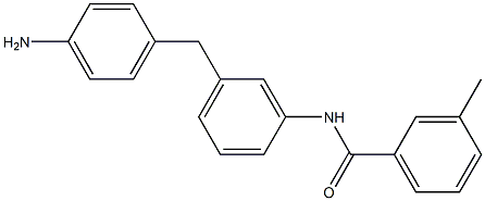 4-[3-[(3-Methylbenzoyl)amino]benzyl]aniline Struktur