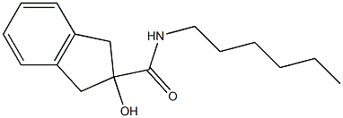 N-Hexyl-2-hydroxy-2-indanecarboxamide Struktur