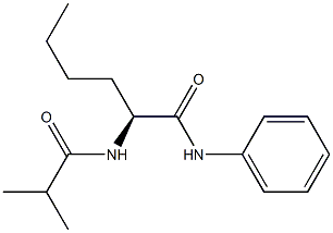 [S,(-)]-2-(Isobutyrylamino)-N-phenylhexanamide Struktur