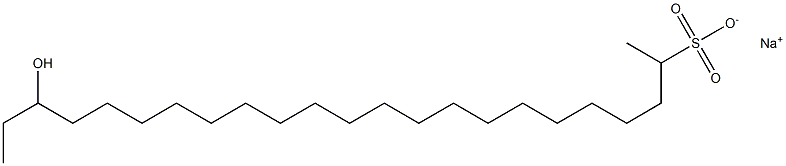 21-Hydroxytricosane-2-sulfonic acid sodium salt Struktur